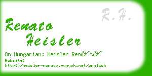 renato heisler business card